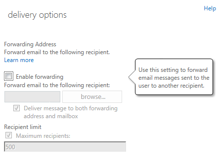 Office365ecpforwarding