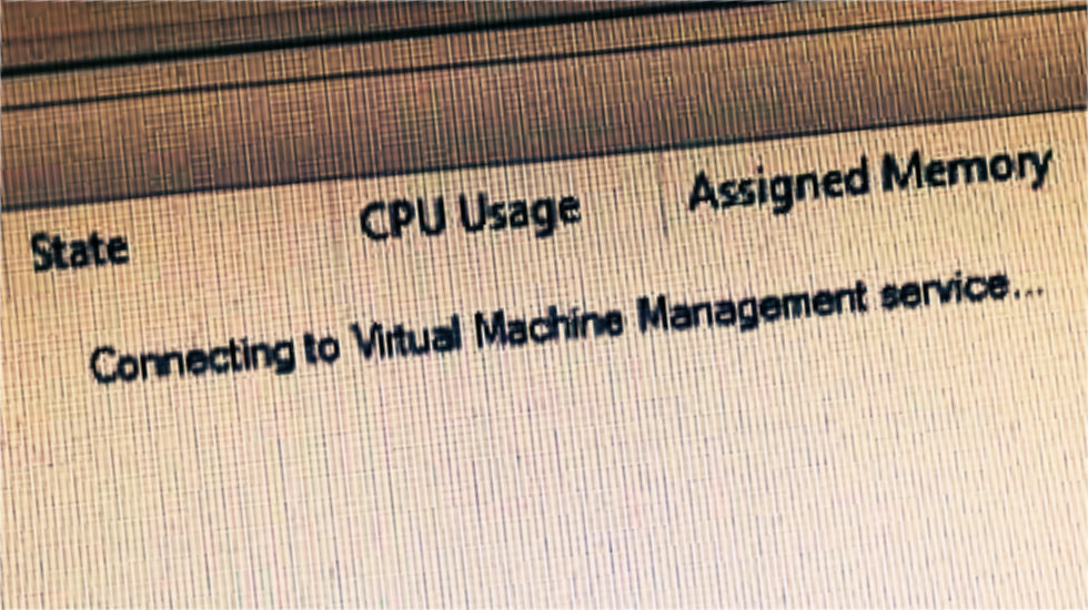 Hyper v ms cannot connect